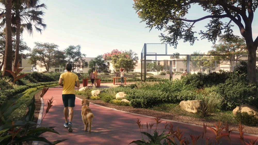 Shaded Walkways at Al Ghadeer Parks by Aldar