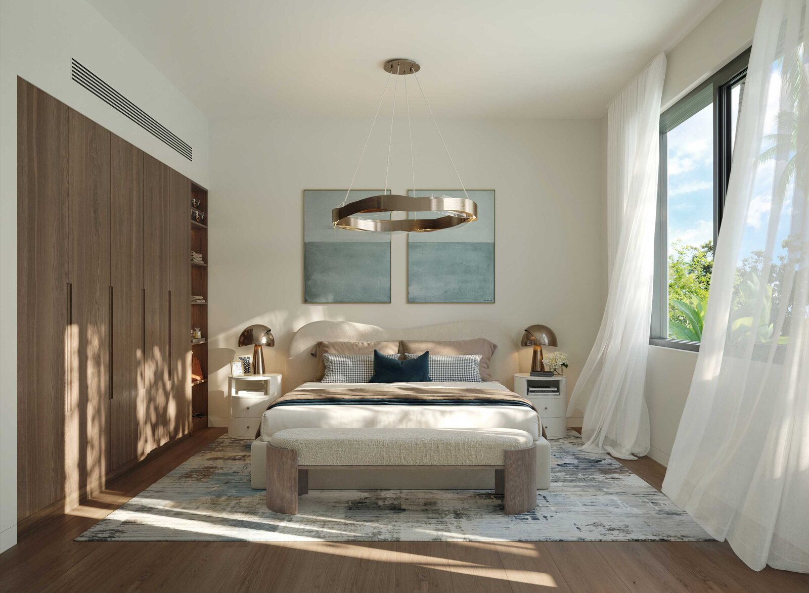 Principal bedroom suite at Al Ghadeer Parks by Aldar